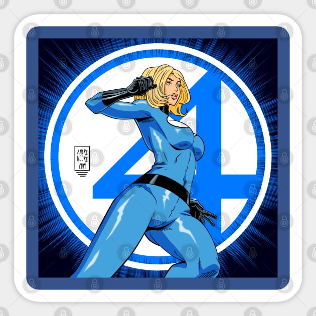 Invisible Woman Sticker by drdre74